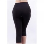 Women’s High Waist Cropped Leggings With Side Panels And Seams - Image 4